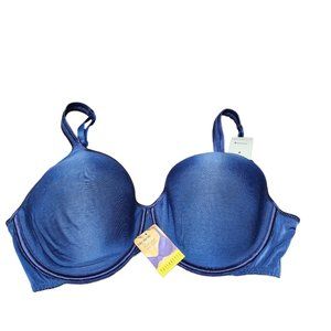 Vassarette 38D - Navy Padded Underwire‎ Bra - NEW - Vintage